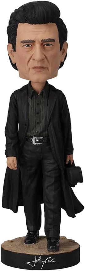 Royal Bobbles Johnny Cash The Man in Black Collectible Bobblehead Statue - 7.8 Inches Tall - Premium Polyresin Figure