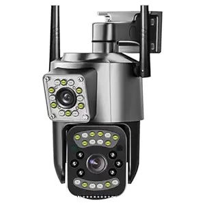 Maizic Smarthome Supercam 4G 5MP HD | Dual Lens/Screen | Indoor Outdoor Usage | Humanoid Detection | Auto Tracking | Color Night Vision | Alarms | Bullet+PTZ Control | Live View 24/7