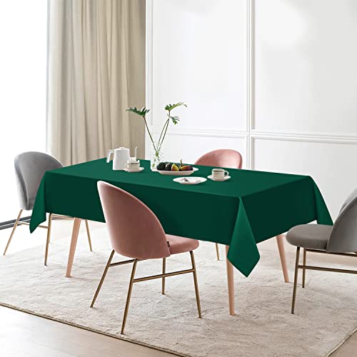 Romanstile 2 Pack Green Tablecloth 60 X 102 Inch, Rectangle Table Clothes For 6 Feet Tables - Stain And Wrinkle Resistant Washable Polyester Table Cover For Dining Table And Parties #TOP1
