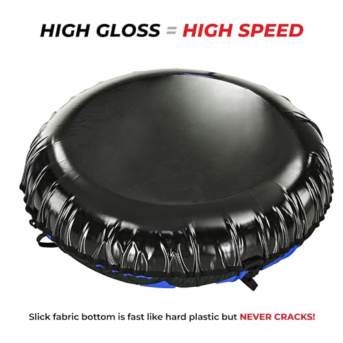 Snow Tube for Sledding, Heavy Duty Snow Tube with High Speed Bottom, Connectable and Commercial Grade