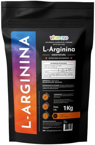 L-Arginina 1kg | 100% Importada | vitaease (1kg, Sem sabor)