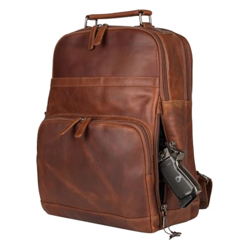 Concealed Carry Quinn Leather Backpack4