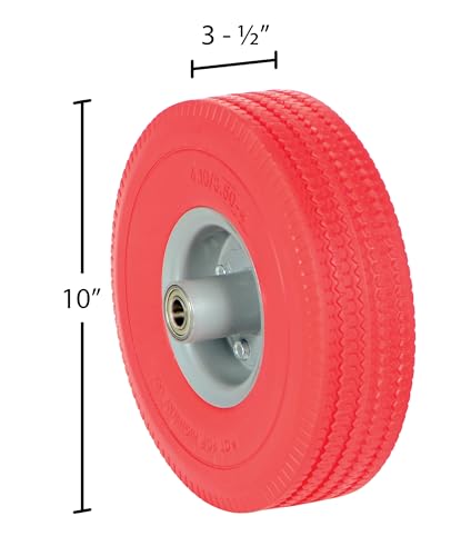 Rueda de espuma sólida de uretano 10 pulgadas 300 lbs miniatura 4