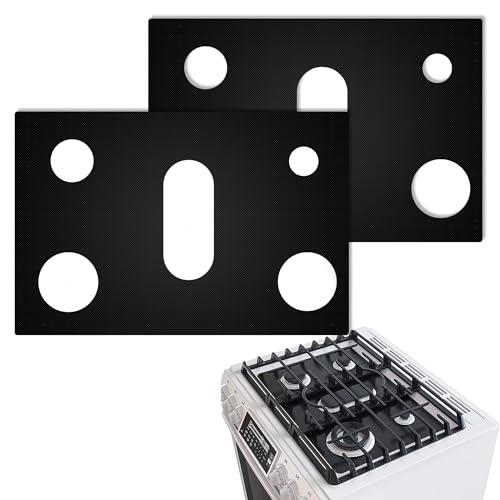 Stove Top Protector for Samsung Gas Range, Gas Stove Burner Liners for Samsung, Keep Stove Clean (2 pack)