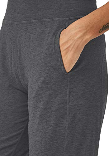 LASLULU Athletic Joggers Pants for Women Warm Active Workout Yoga Pants Tapered Fleece Sweatpants Lounge Casual Sport Pants Winter Running Sweat Pants with Pockets(Dark Gray Medium)