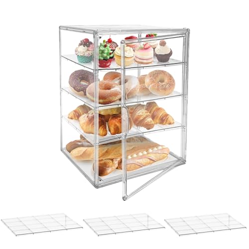 Consejos para Comprar Paneras comprados en linea. 45 1 PCS Panera Para Pan,Caja de Almacenamiento de Apilable,Sellada Magnéticamente a Prueba de Polvo,Ajustable de Caja de Pan Acrílica Para Guardar Pans,Ropa,Zapatos,Etc,Versátil...