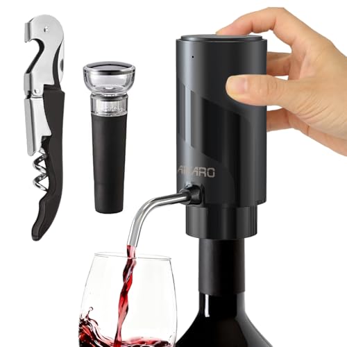 AIKARO - Elektrischer Weinbelüfter Ausgießer Wiederaufladbarer...