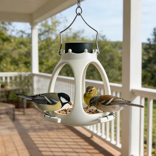 Mangeoire à oiseaux d'extérieur lanterne solaire autonome