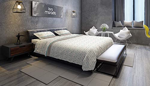 LARA MORADA Set Completo Letto Lenzuola 100%