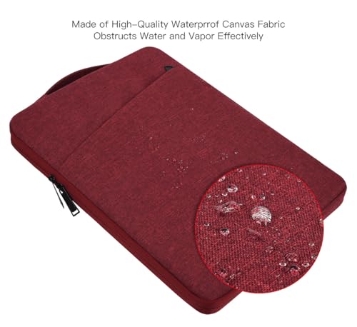 Image of Laptop Sleeve 17 17.3 Inch for HP Pavilion 17 / Envy 17 / Dell Inspiron XPS /Lenovo IdeaPad ThinkPad /LG Gram /MSI /ASUS ACR Notebook /Razer Blade Pro 17 Computer Bag, Wine Red