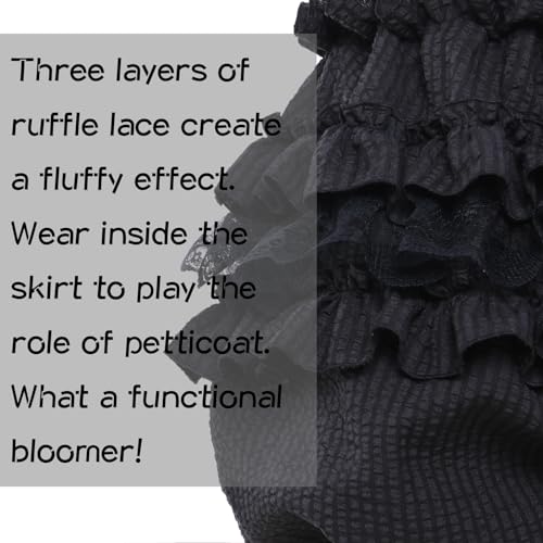 Bloomers for Women Kawaii Victorian Shorts Pantloons Pumpkin Pants Lace Ruffle Underskirt4
