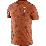 Nike Men's Texas Longhorns Burnt Orange Tailgate Print T-Shirt (as1, Alpha, x_l, Regular, Regular, Burnt Orange)