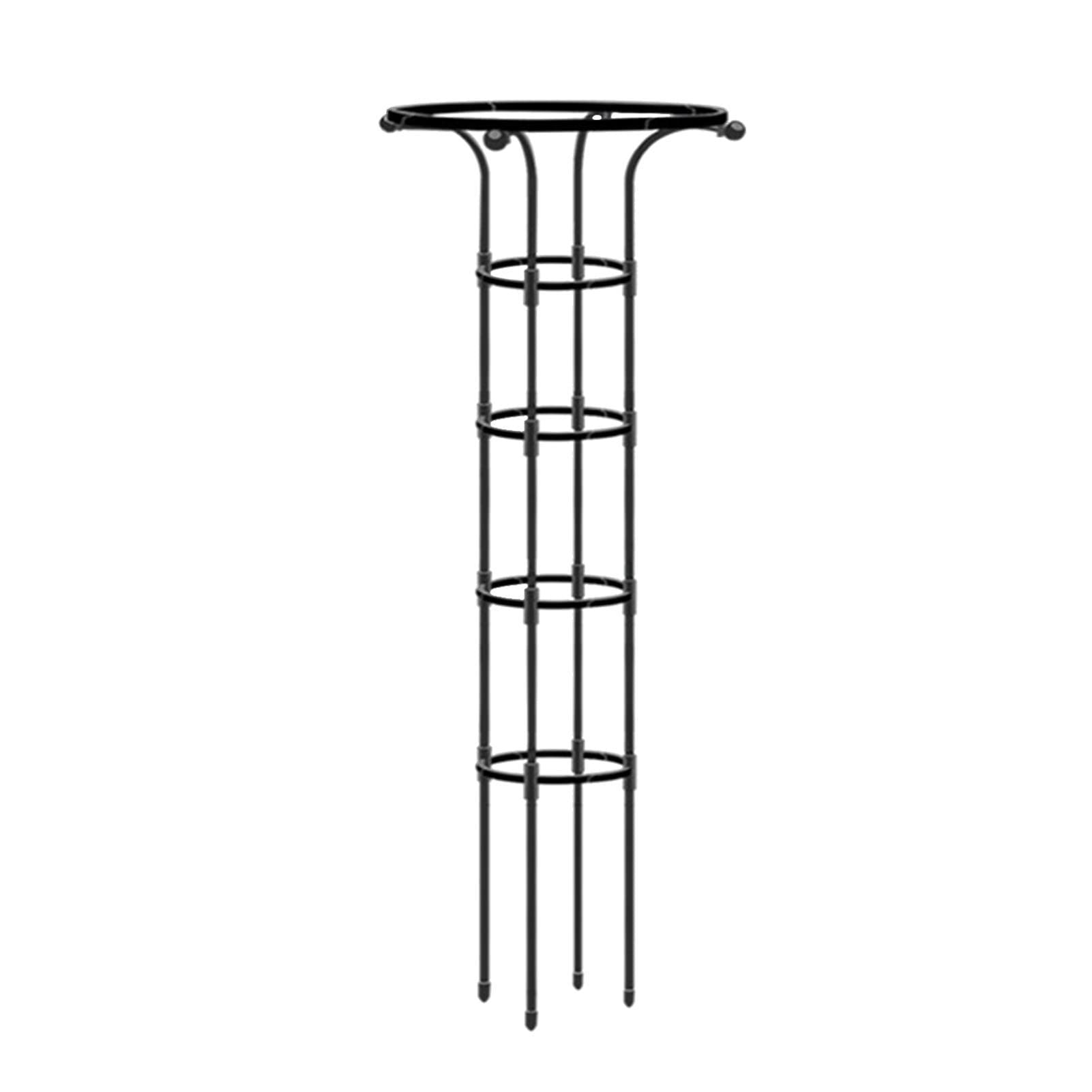 Dirfuny Garden Vertical Umbrella Trellis for Climbing Plants Potted Vines Vegetables Flowers Patio Lattices Grid Tower Inner Steel Tube with Plastic Coating for Ivy Roses Cucumbers Clematis Pots