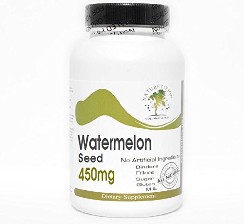 Watermelon Seed 450mg ~ 90 Capsules - No Additives ~ Naturetition Supplements