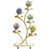 Support d'angle pour 5 pots : Ce support à plantes d'intérieur comprend 5 plateaux de 20 cm de diamètre, parfaits pour les pots de fleurs de différentes tailles et formes. Sa structure minimaliste crée un design épuré et simple, sans encombrer votre espace.