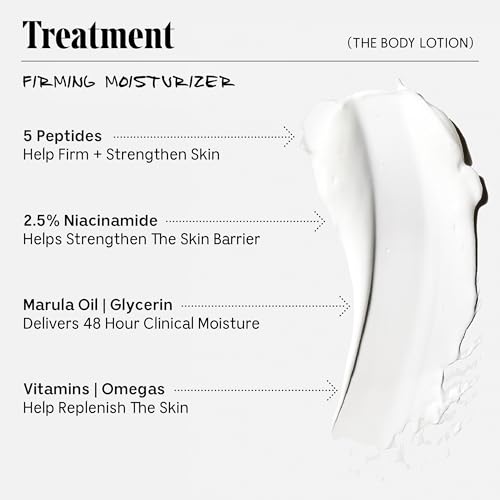 Nécessaire The Body Lotion Fragrance-Free. Firming Body Lotion for Women & Men. 48 Hour Moisture. 5 Peptides, 2.5% Niacinamide, Vitamin C/E + Omega 6/9. Non-Comedogenic. 6.8 fl oz. - Image 3