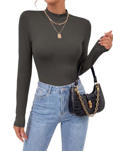 Image of OPOIPIN Women's Long Sleeve Basic Bodysuit