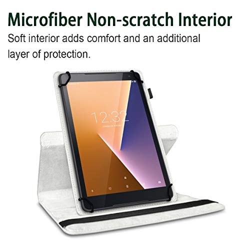 Image of TGK Rotating Cover for Samsung Galaxy Tab E (9.6 inch) SM- T560, T561, T565, T567V - White