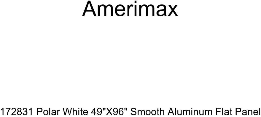 Amerimax 172831 Polar White 49"X96" Smooth Aluminum Flat Panel