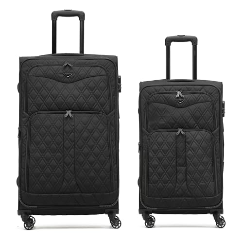 Flight Knight Lightweight 4 Wheel 800D Soft Case Suitcases Anti Crack Cabin & Hold Luggage Options Approved for Over 100 Airlines Including easyJet, BA & Many More!