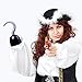 URATOT 8 Pieces Pirate Hooks Captain Hook Hand Plastic Hook Pirate Costume Accessory for Halloween Christmas Party