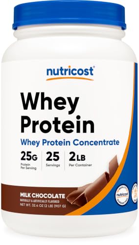 Image of Nutricost Whey Protein Concentrate (Chocolate) 2LBS - Gluten Free & Non-GMO