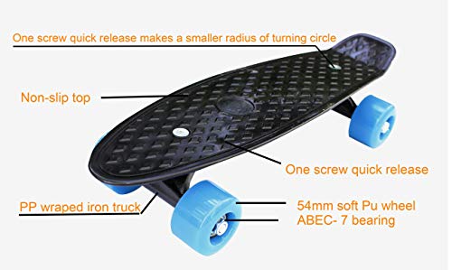 SK8MEMO 17 Inch Soft Wheel Skateboard