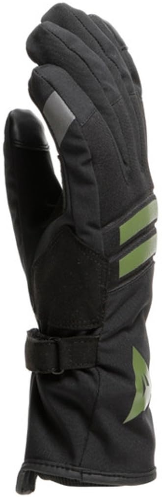Dainese Plaza 3 Lady D-Dry Gloves, Guantes Moto Transpirables Verano, Mujer, Negro/Bronze-Green, XXS