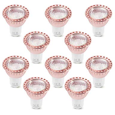 10pcs GU10 5W PANNOCCHIA 400-500Lm LED Lampada Tazza Bianco caldo bianco freddo Dimmerabile Faretto LED AC 220 V Lampadina in alluminio, Cold White