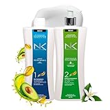 NK Keratin Sensitive Hair Straightener with Collagen, Hydrolyzed Keratin. (32oz)