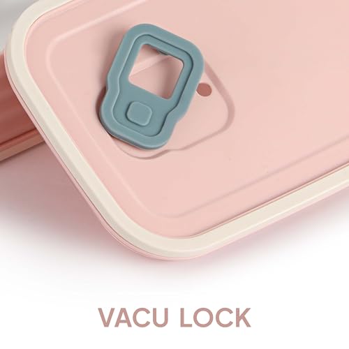 Image of CELLO Fresh Pack Large Stainless Steel Insulated Lunch Box for Office & Daily Use, Baby Pink | Food Grade, Microwave Safe Airtight Hot Case Tiffin Meal Snacks Lunch Box for Kids, Travel & Picnic