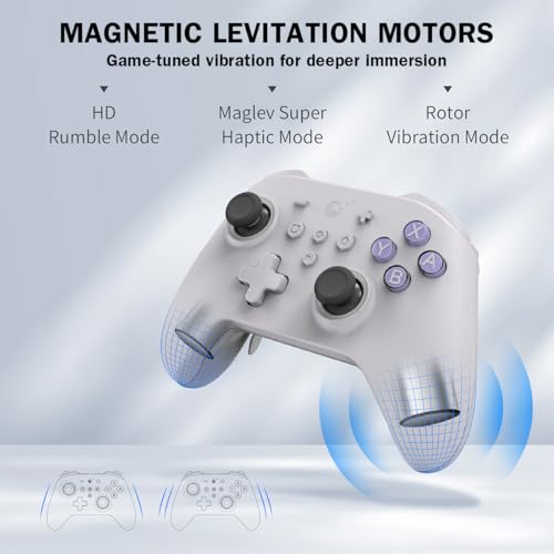 Image of GuliKit KK3 MAX Game Controller-Hall Effect Joysticks,Analog & Digital Triggers, 1000HZ Polling Rate,Maglev /HD /Rotory Vibration,Compatible with Switch /PC /Android /iOS, Switch 2 Wake Up