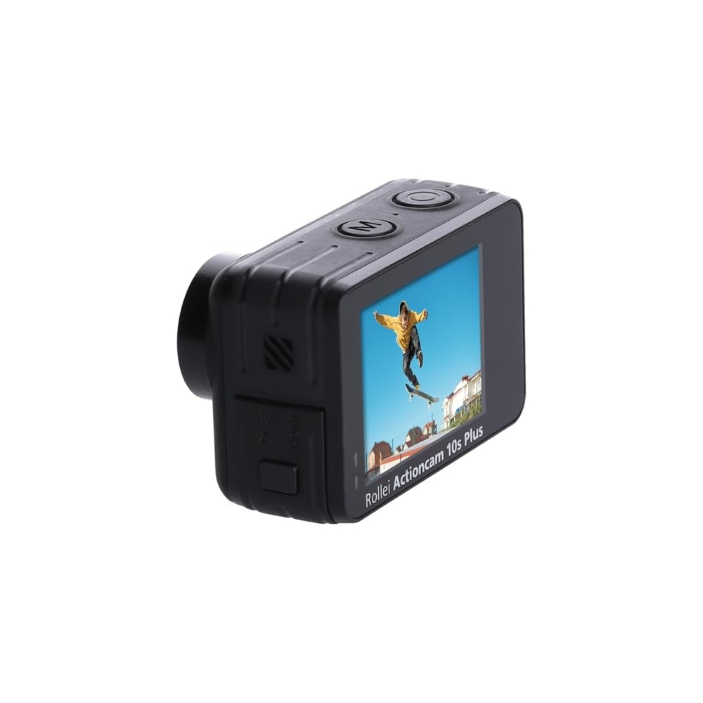 Rollei Actioncam 10S Plus, wasserdichte Actioncam mit 4K Videoauflösung (30fps),Touchscreen und WiFi um per App die Kamera zu steuern.