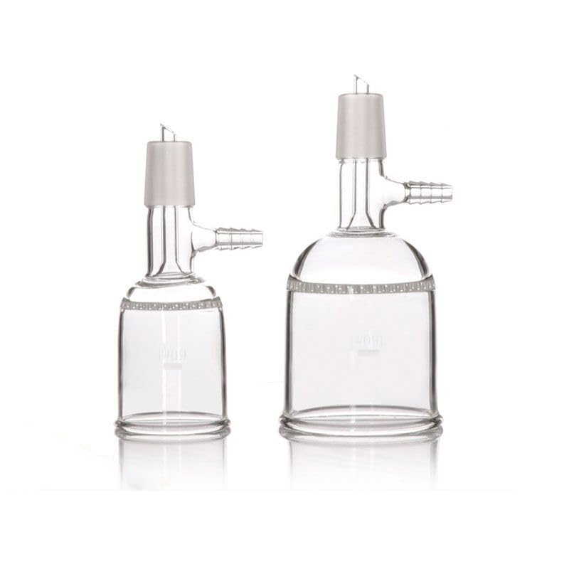 Glas Buchner Trichter Labor Glas Saugfilter Trichter mit Glasloch Filterplatte Kaliber 24mm 30 60 100 250 500 1000ml 1/PK(60ml)