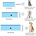 Large Dog Pool, 40x12 Inch Foldable Pet Swimming Pool, Blue Dog Padding Pool Portable for Dog Bath, Portable PVC Baths for Large Dogs