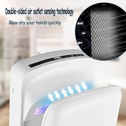 High-Efficiency Automatic Hand Dryer | Commercial Vertical Design with Hot/Cold Air Switch – Perfect for Bathrooms, Restaurants, Hospitals, & Large Areas (Color: D)