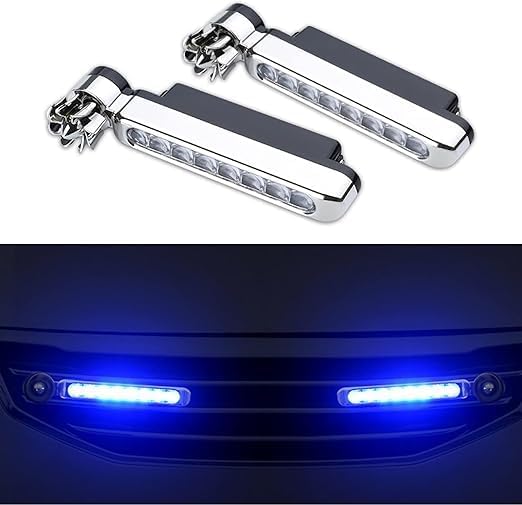 2pcs Universal Car Wind Power Daytime Running Light, 8 LED Light External Fog Lights (pake of 2)