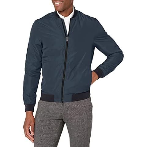 J.Lindeberg Men's Nylon Bomber Jacket, Jl Navy, S Cover