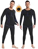 Hiver base layer ensemble de compression maillot manches longues & pantalon