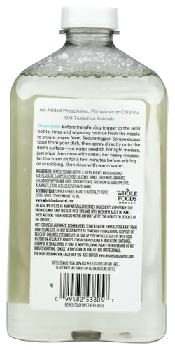 365 by Whole Foods Market Unscented Refill Power Foam Dish Spray, 16 FZ image 5