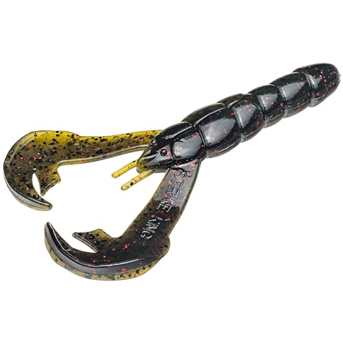 Strike King (RGCRW-51) Rage Craw 4 Fishing Lure, 51 - California Craw, 4', 2 Realistic Pinchers