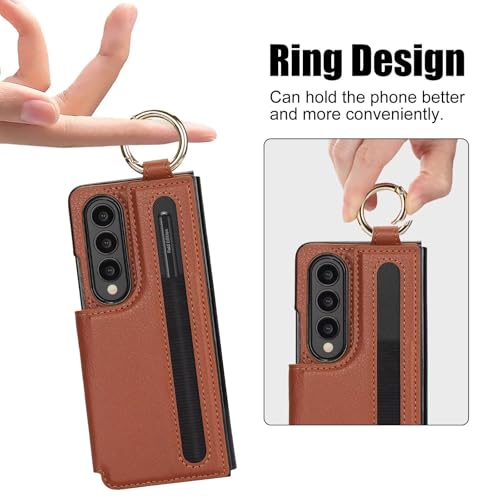 Coque Samsung Z Fold 4 fentes de rangement RFID et bague antichoc - 5