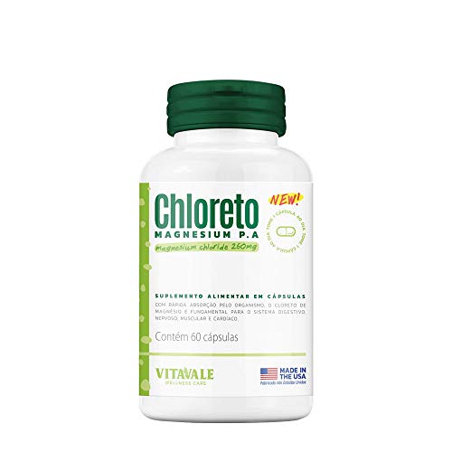 Cloreto de Magnésio PA 260mg Vitavale 60 cápsulas, Vitavale