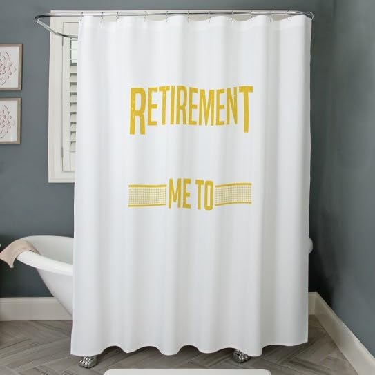 CafePress Senior Retirement Drives Me to Smas Decorative Fabric Shower Curtain