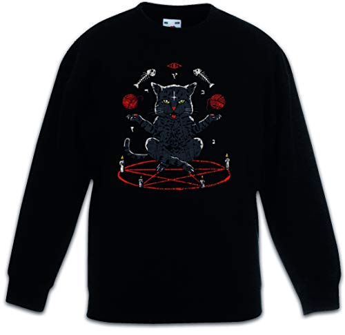 Sweat-shirt enfant chat satanique Urban Backwoods le pull noir qui résiste aux lavages