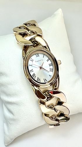 Image of Raspberry Elegant Women's Wristwatch - Timeless Sophistication, Luxurious & Sleek Design - Stylish, Glamorous Classic Timepiece for Her
