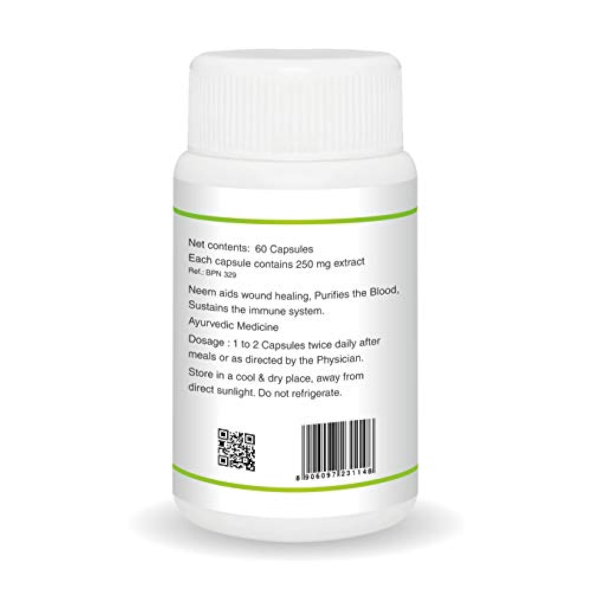 JAIN Neem Capsules 60 Pack, Natural Health Supplement