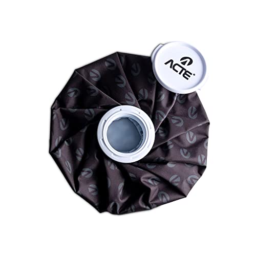 Acte R15 Bolsa De Gelo Flexível , Adulto Unissex, Tamanho M, Preto