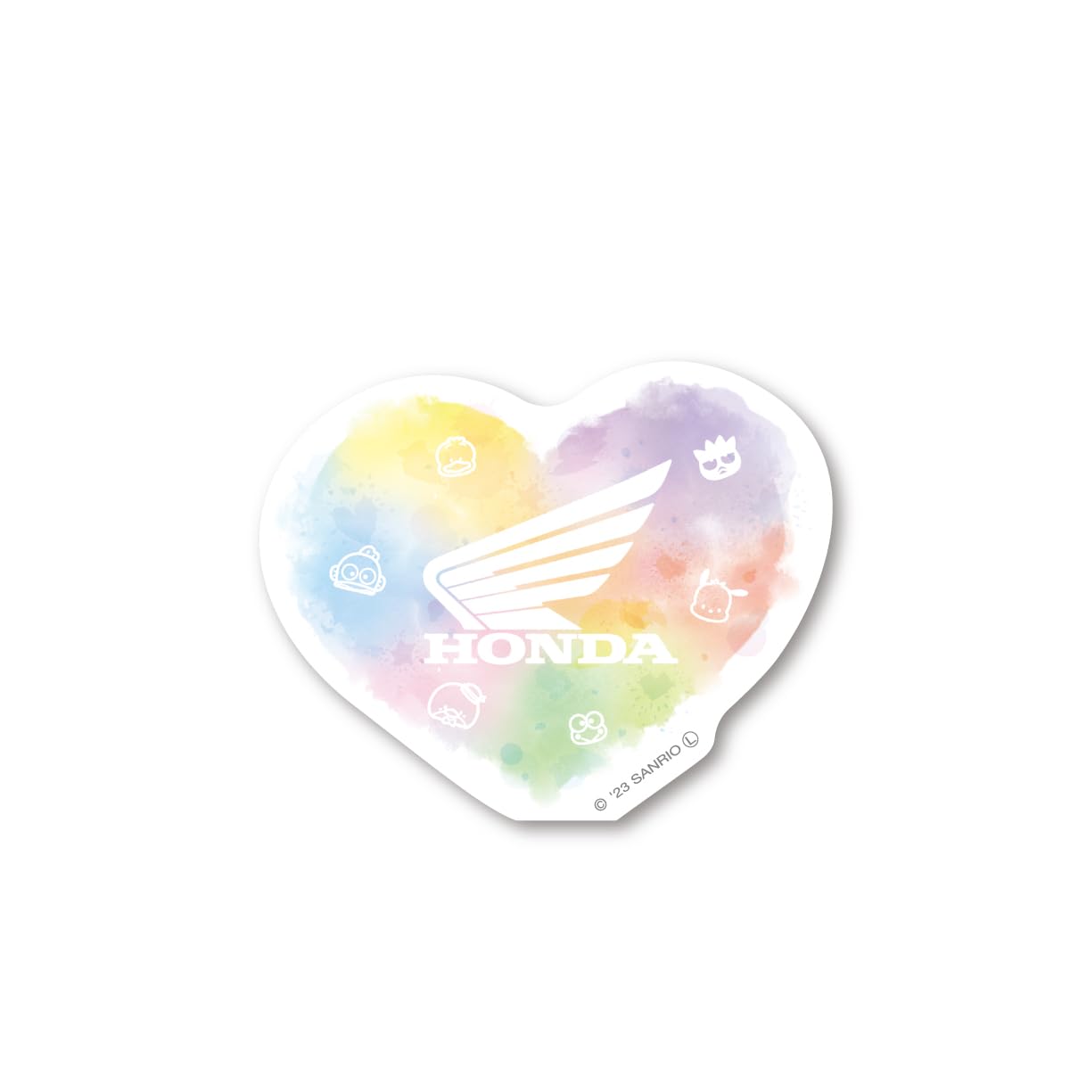 Amazon | はぴだんぶい×Super Cub ダイカットステッカー ハート