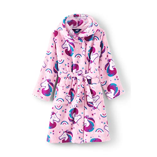 Lands' End Kids Hooded Fleece Solid Robe